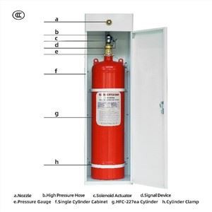 Hot Sale FM200 Gass brannslokkingssystem Automatisk brannslukkingssystem med CCC-sertifikat