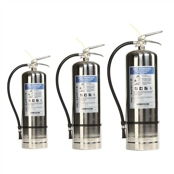 DCP Dry Powder Portable Stainless Steel Fire Extinguisher